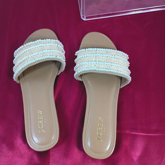 Elegant Pearl-Embellished Slide Sandals - Picture 8 of 8